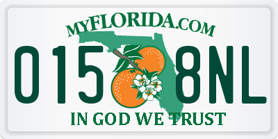 FL license plate 0158NL