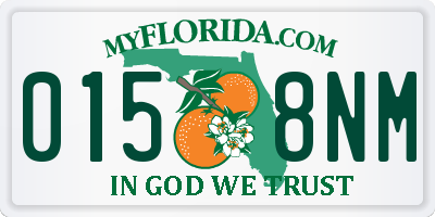 FL license plate 0158NM