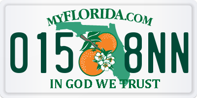 FL license plate 0158NN