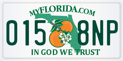 FL license plate 0158NP