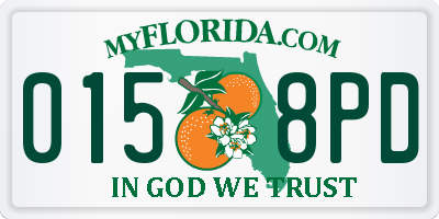 FL license plate 0158PD