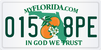 FL license plate 0158PE