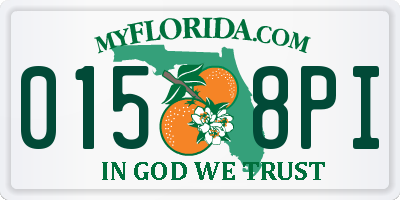 FL license plate 0158PI