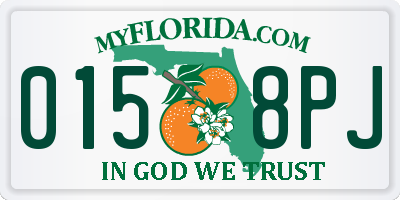 FL license plate 0158PJ