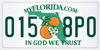 FL license plate 0158PO