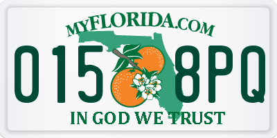FL license plate 0158PQ