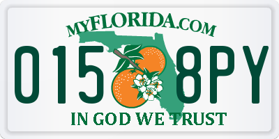 FL license plate 0158PY