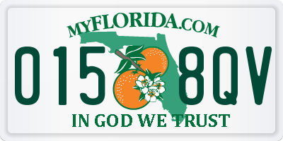 FL license plate 0158QV
