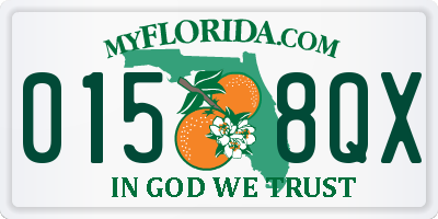 FL license plate 0158QX