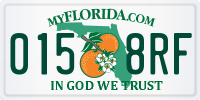 FL license plate 0158RF
