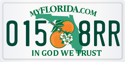 FL license plate 0158RR