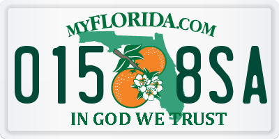 FL license plate 0158SA