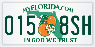 FL license plate 0158SH