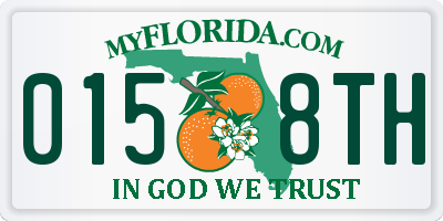 FL license plate 0158TH