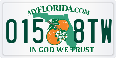 FL license plate 0158TW