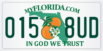 FL license plate 0158UD
