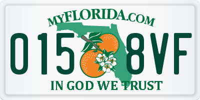 FL license plate 0158VF