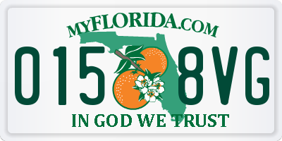 FL license plate 0158VG