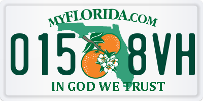 FL license plate 0158VH