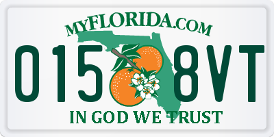 FL license plate 0158VT