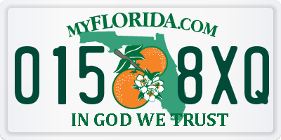 FL license plate 0158XQ