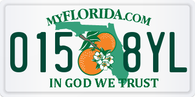 FL license plate 0158YL