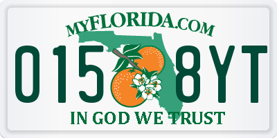 FL license plate 0158YT