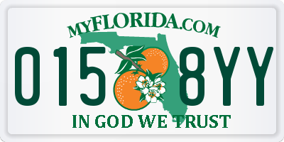 FL license plate 0158YY