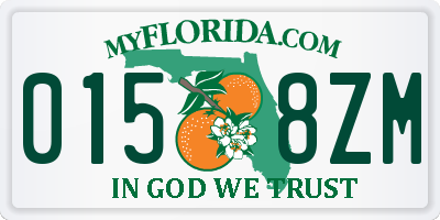 FL license plate 0158ZM