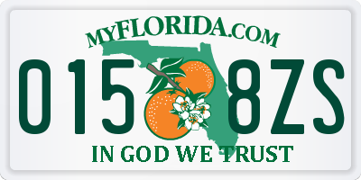FL license plate 0158ZS