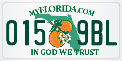 FL license plate 0159BL