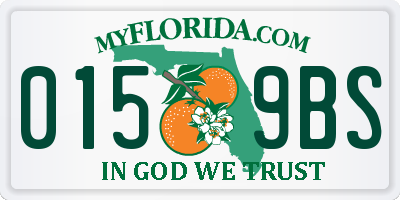 FL license plate 0159BS