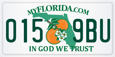 FL license plate 0159BU