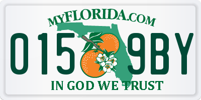FL license plate 0159BY