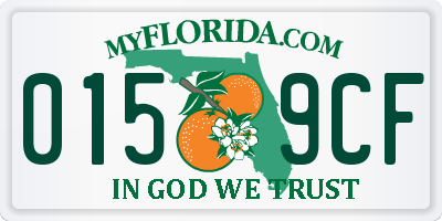 FL license plate 0159CF
