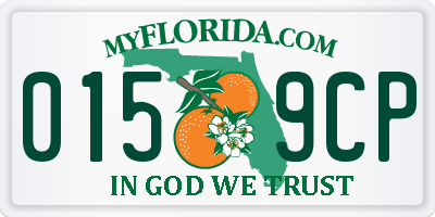 FL license plate 0159CP
