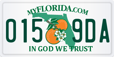 FL license plate 0159DA