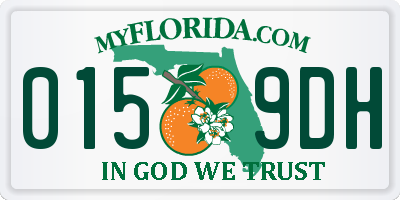 FL license plate 0159DH