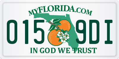 FL license plate 0159DI