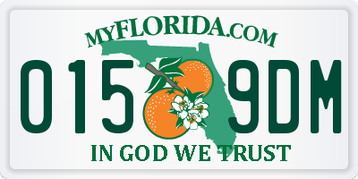 FL license plate 0159DM