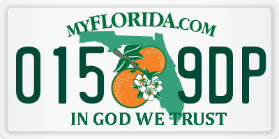 FL license plate 0159DP