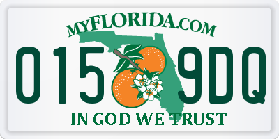 FL license plate 0159DQ