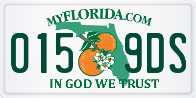 FL license plate 0159DS