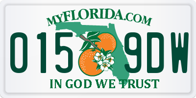 FL license plate 0159DW