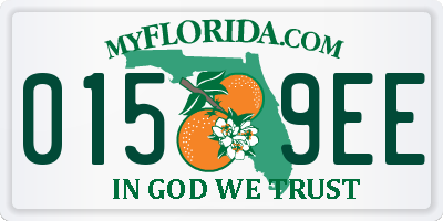 FL license plate 0159EE