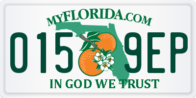 FL license plate 0159EP