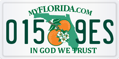 FL license plate 0159ES