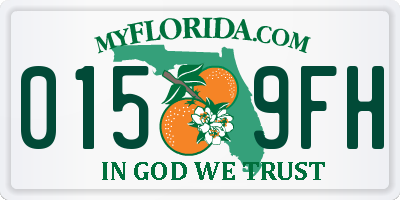 FL license plate 0159FH