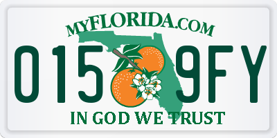 FL license plate 0159FY