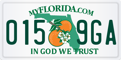 FL license plate 0159GA